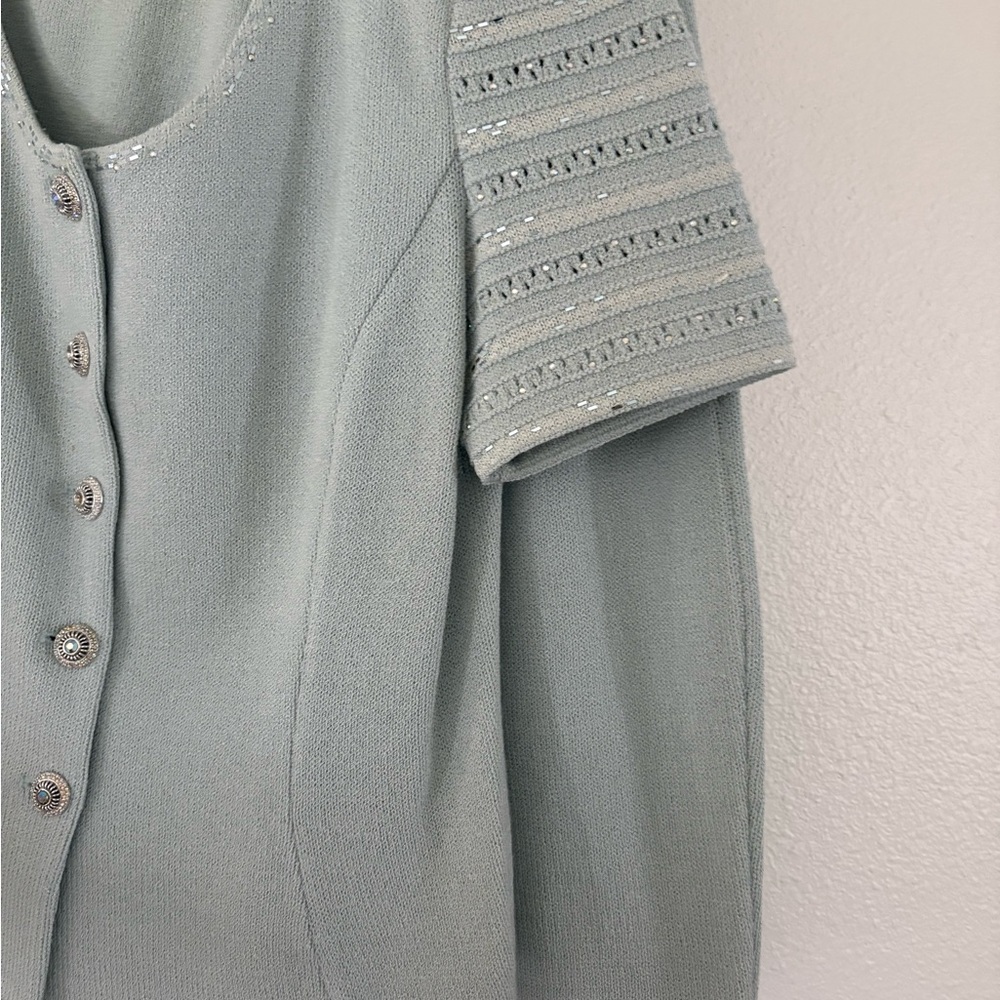 St. John Mint Green Knit ST John Suit